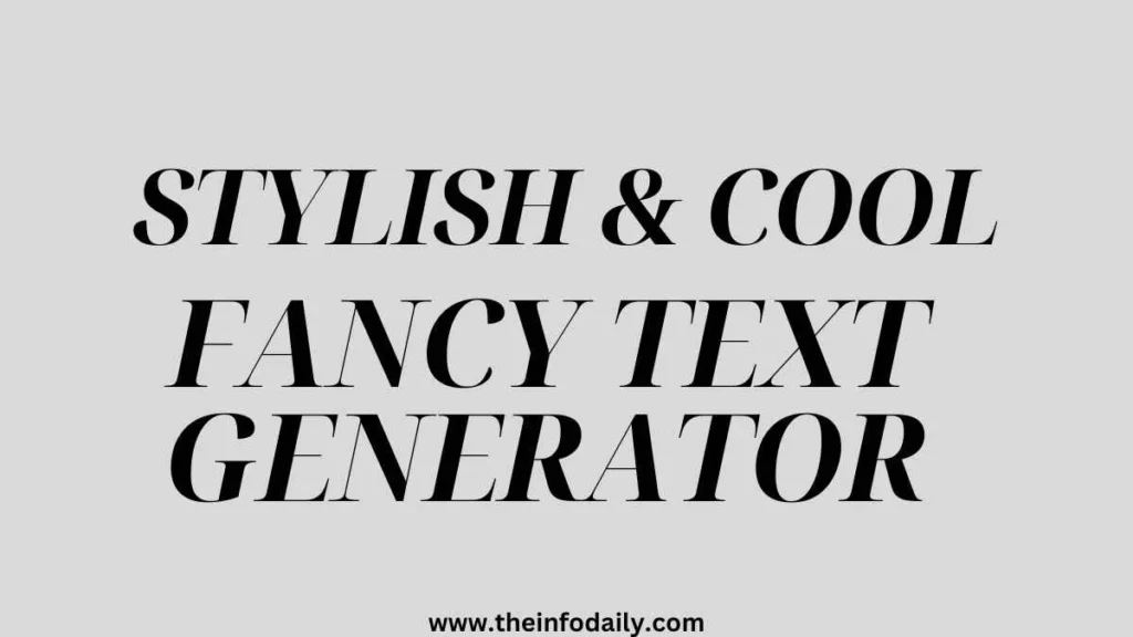 Fancy Text Generator