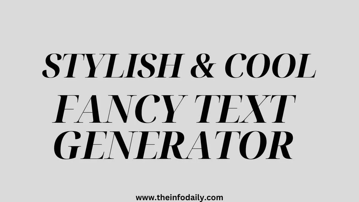 Fancy Text Generator